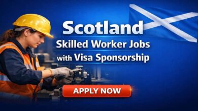 Scotland Skilled Worker Jobs with Visa Sponsorship