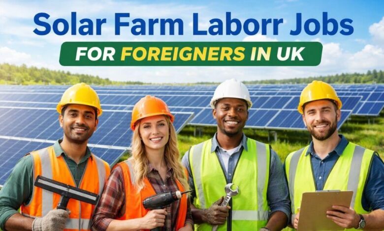 Solar Farm Labour Jobs For Foreigners in UK