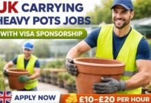 UK Carrying Heavy Pots Jobs with Visa Sponsorship