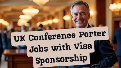 UK Conference Porter Jobs with Visa Sponsorship