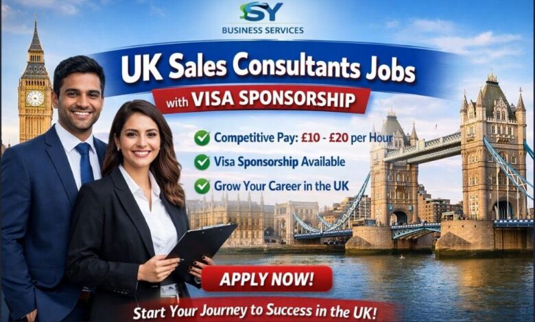 UK Sales Consultants Jobs with Visa Sponsorship