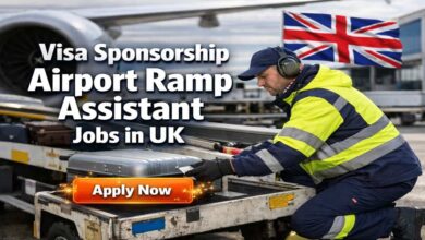 Visa Sponsorship Airport Ramp Assistant Jobs in UK