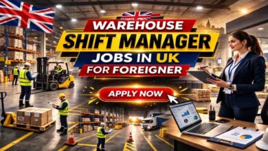 Warehouse Shift Manager Jobs in UK for Foreigner