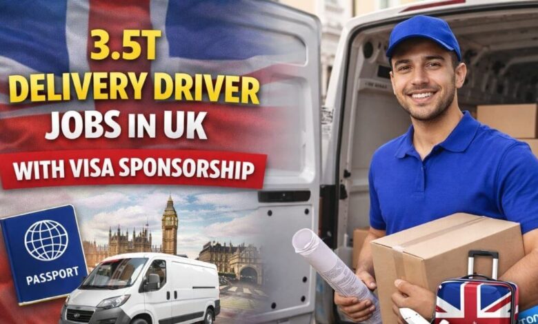 3.5T Delivery Driver Jobs in UK with Visa Sponsorship