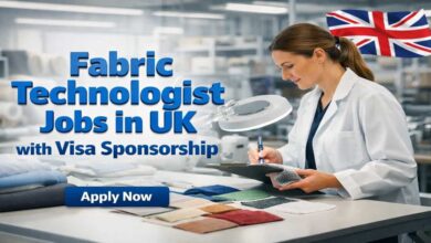 Fabric Technologist Jobs in UK with Visa Sponsorship