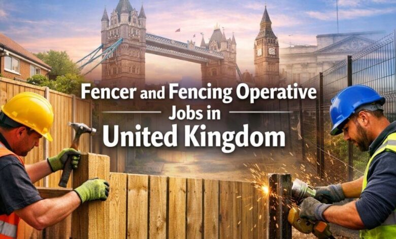 Fencer and Fencing Operative Jobs in United Kingdom