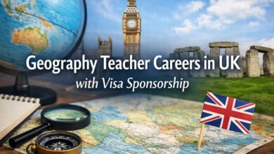 Geography Teacher Careers in UK with Visa Sponsorship