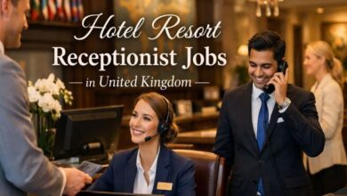 Hotel Resort Receptionist Jobs in United Kingdom