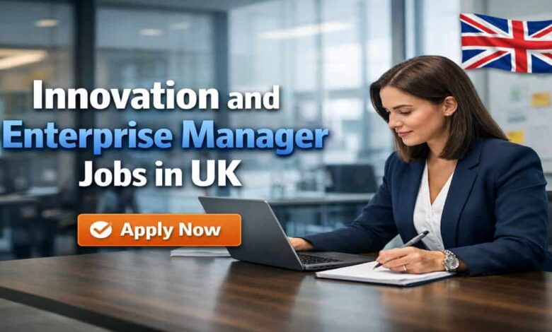 Innovation and Enterprise Manager Jobs in UK