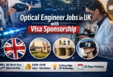 Optical Engineer Jobs in UK with Visa sponsorship