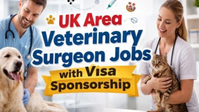 UK Area Veterinary Surgeon Jobs with Visa Sponsorship