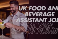 UK Food and Beverage Assistant Jobs with Visa Sponsorship