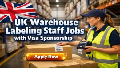 UK Warehouse Labeling Staff Jobs with Visa Sponsorship