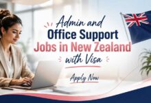 Admin and Office Support Jobs in New Zealand with Visa