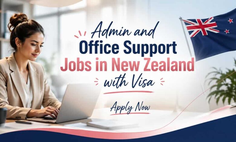 Admin and Office Support Jobs in New Zealand with Visa