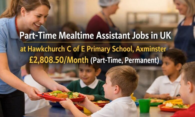 Part-Time Mealtime Assistant Jobs in UK