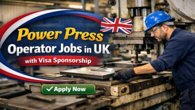 Power Press Operator Jobs in UK with Visa Sponsorship