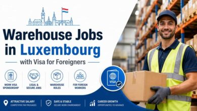 Warehouse Jobs in Luxembourg with Visa for Foreigners