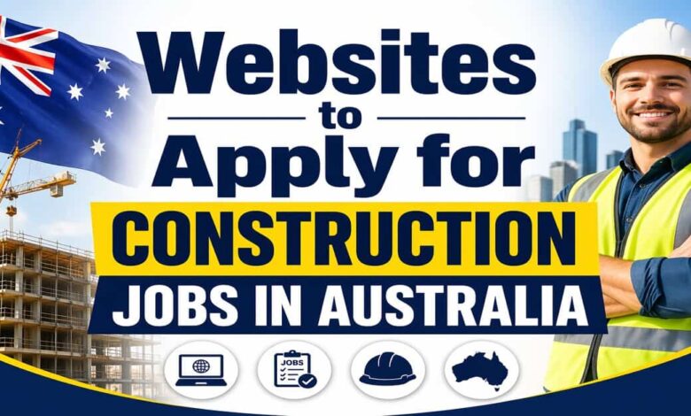 Websites to Apply for Construction Jobs in Australia