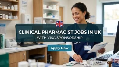 Clinical Pharmacist Jobs in UK with Visa Sponsorship