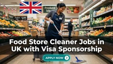 Food Store Cleaner Jobs in UK with Visa Sponsorship