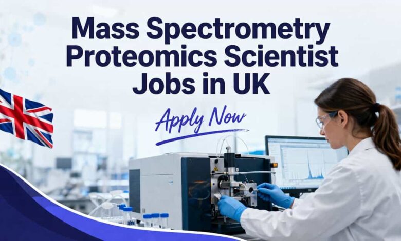 Mass Spectrometry Proteomics Scientist Jobs in UK