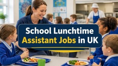 School Lunchtime Assistant Jobs in UK