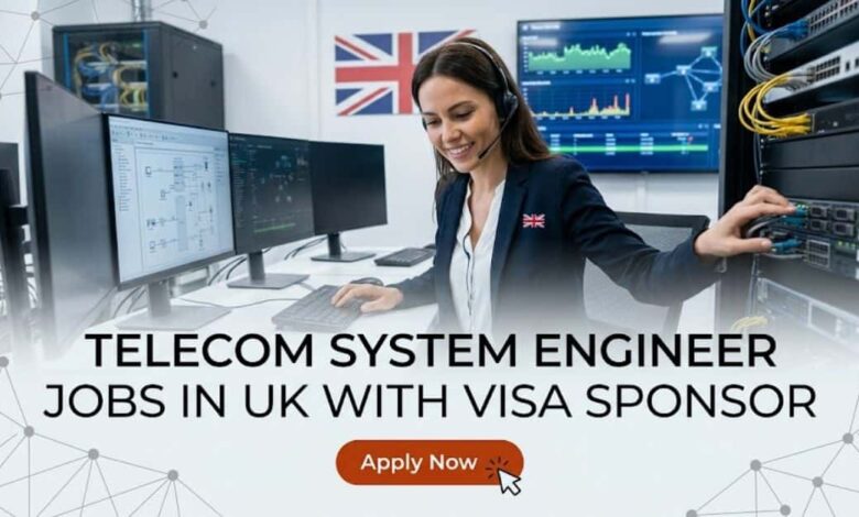 Telecom System Engineer Jobs in UK with Visa Sponsor