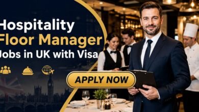 Hospitality Floor Manager Jobs in UK with Visa