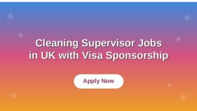 Cleaning Supervisor Jobs in UK with Visa Sponsorship