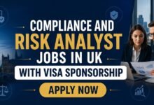 Compliance and Risk Analyst Jobs in UK with Visa Sponsorship