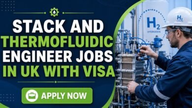 Stack and Thermofluidic Engineer Jobs in UK with Visa