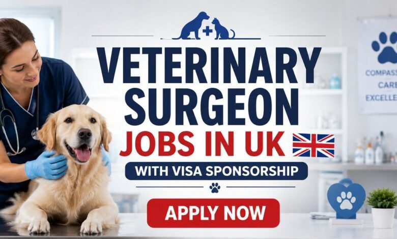 Veterinary Surgeon Jobs in UK with Visa Sponsorship