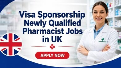 Visa Sponsorship Newly Qualified Pharmacist Jobs in UK